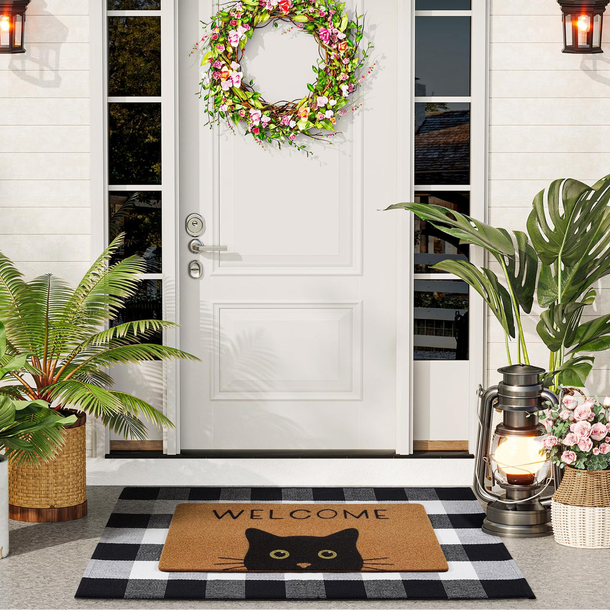 UINI front door porch decor for a coordinated entrance