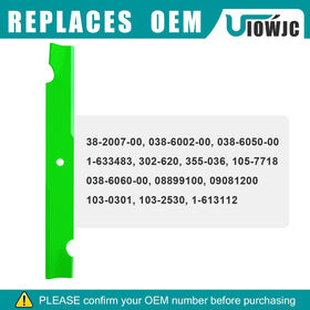 UIOWJC Bad Boy ZT deck blades kit provides quick replacement and steady mowing.