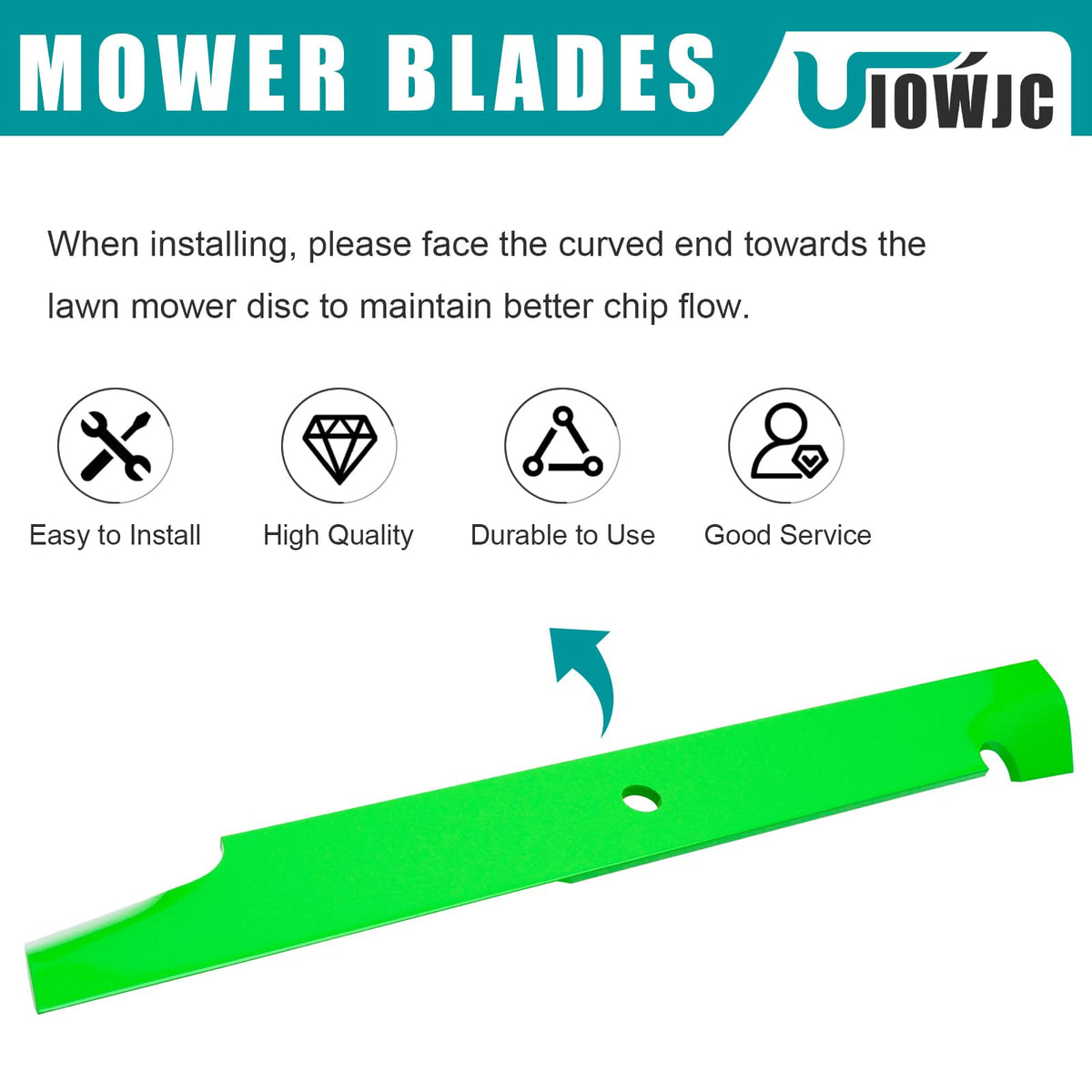 UIOWJC Dixie Chopper 60-inch blades offer dependable replacements for compatible models.