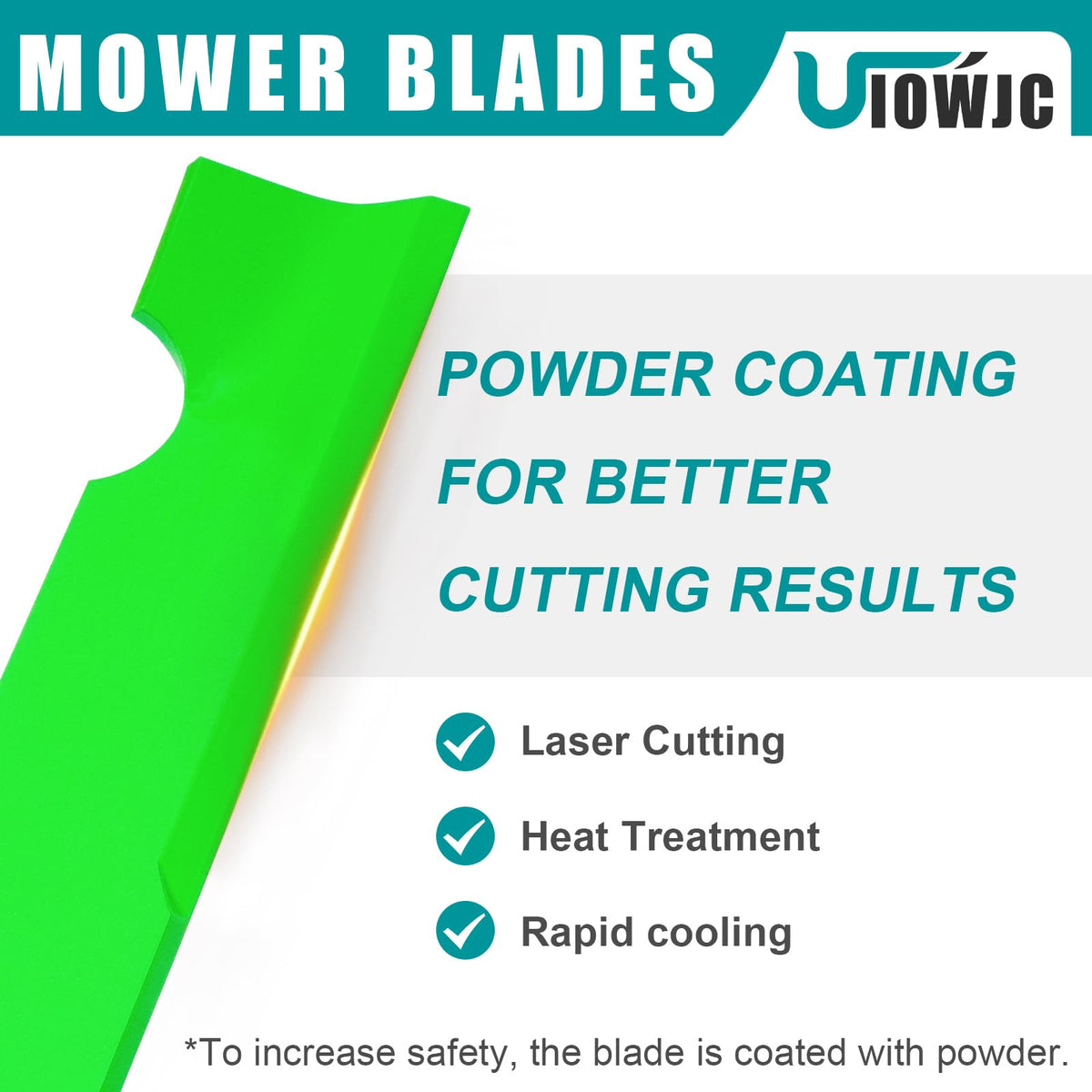 UIOWJC Exmark 633483 blades support reliable cut quality and longevity.