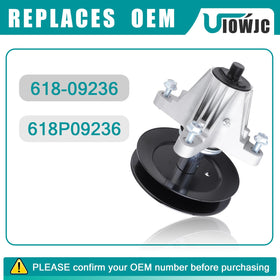 UIOWJC 618P09236 spindle kit includes bolts and pulley for quick install.