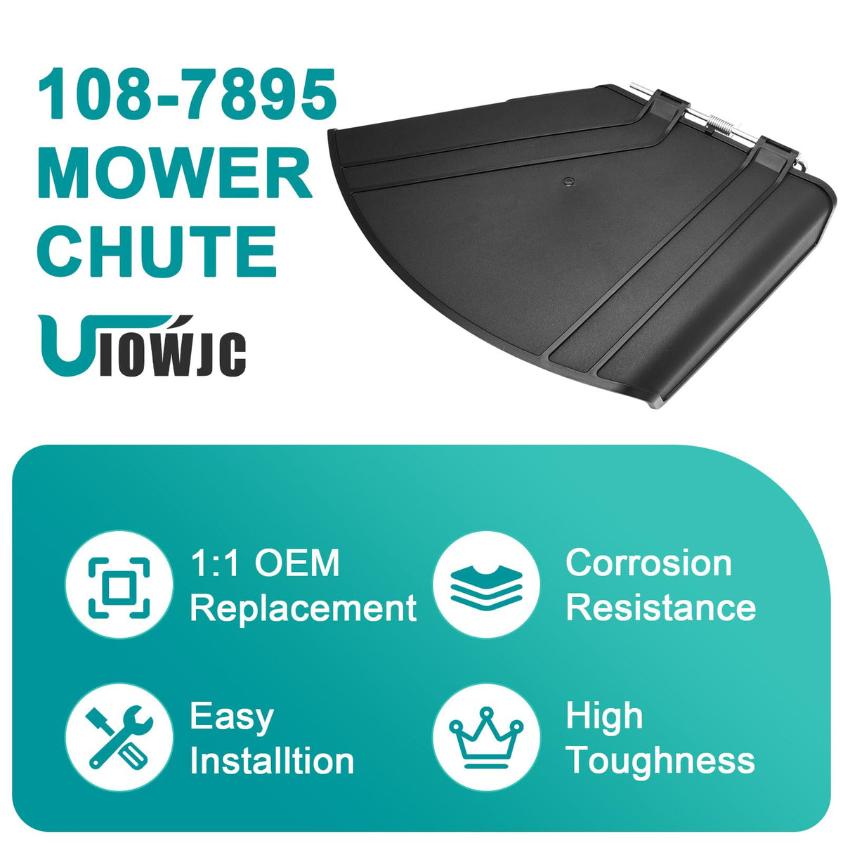 UIOWJC deflector discharge groove spring highlights durable tension.