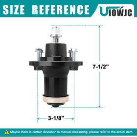 UIOWJC spindle assembly pulley nut in use demonstrates quick maintenance