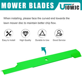 UIOWJC three-pack blades in packaging for easy, quick replacement.
