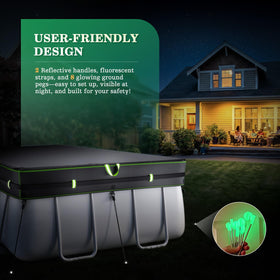 UIRWAY bright green seams reinforce durability and visibility.