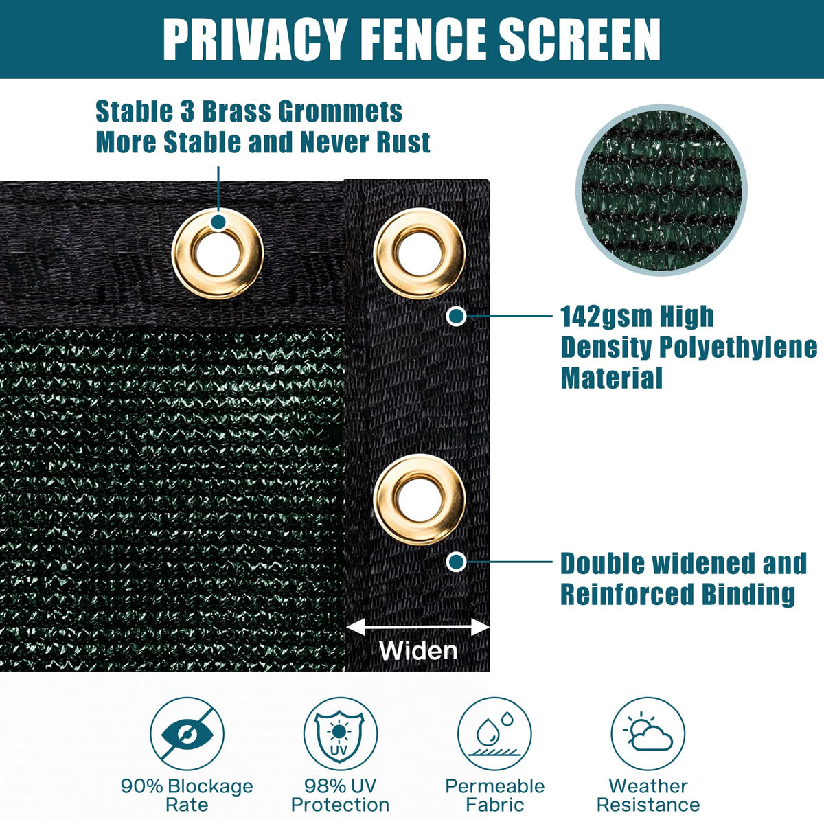 UIRWAY chain-link fence installation; includes 80 cable ties.