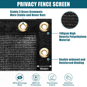 UIRWAY breathable mesh privacy screen reduces wind and noise from neighboring areas.