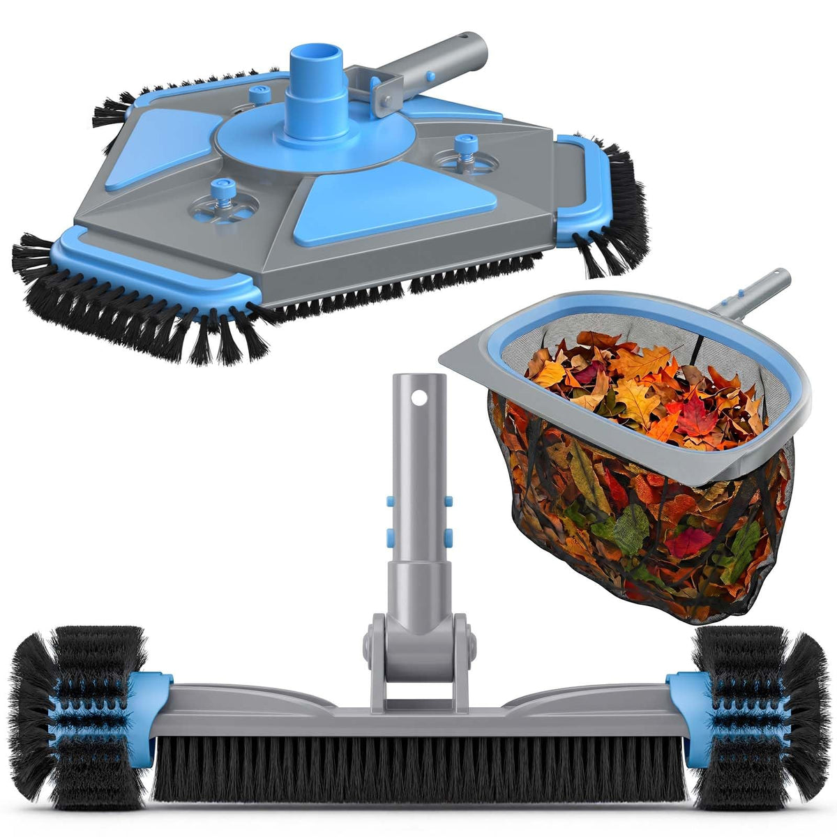 UIRWAY triangular vacuum head for efficient debris removal in pools
