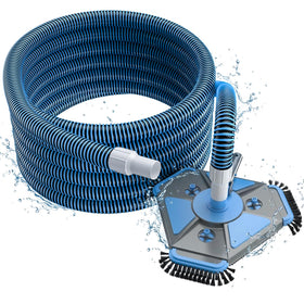 UIRWAY upgrade pool vacuum head with side brush for thorough corner cleaning