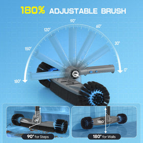 UIRWAY weighted sealed body maintains close contact with pool floor