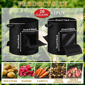 UJG heavy-duty nonwoven fabric bag promotes breathability and drainage for healthy tubers