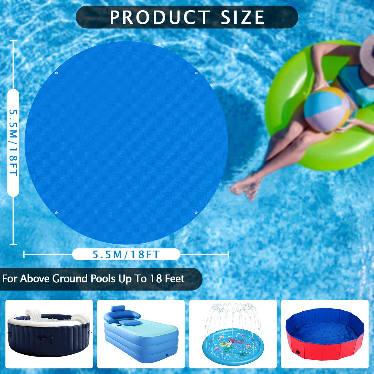 UJG heavy-duty PE material ensures long-lasting pool protection.