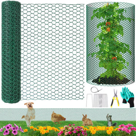 UJG plant protector wire mesh roll shields outdoor plants from nibbling animals