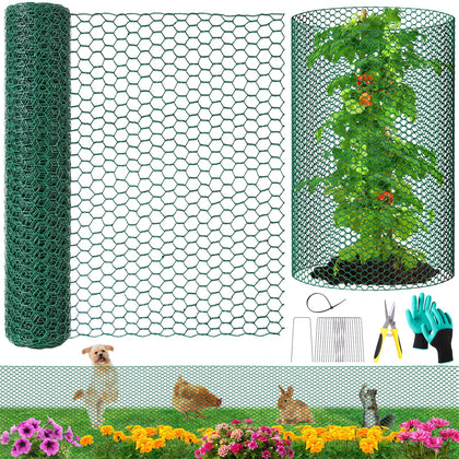 UJG plant protector wire mesh roll shields outdoor plants from nibbling animals