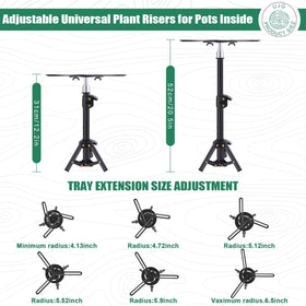 UJG plant riser tripod stability ensures secure placement on surfaces