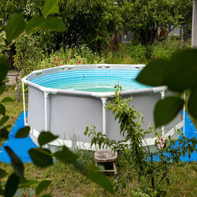 UJG pool liner protection ground cloth against rocks and punctures.