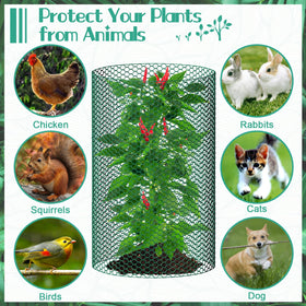 UJG U shaped garden stakes anchor protectors firmly into soil
