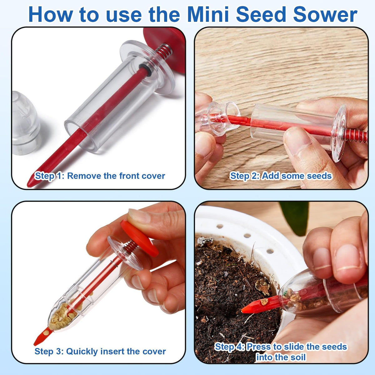 Easy cleaning of Ujukoxc seed planter kit after use