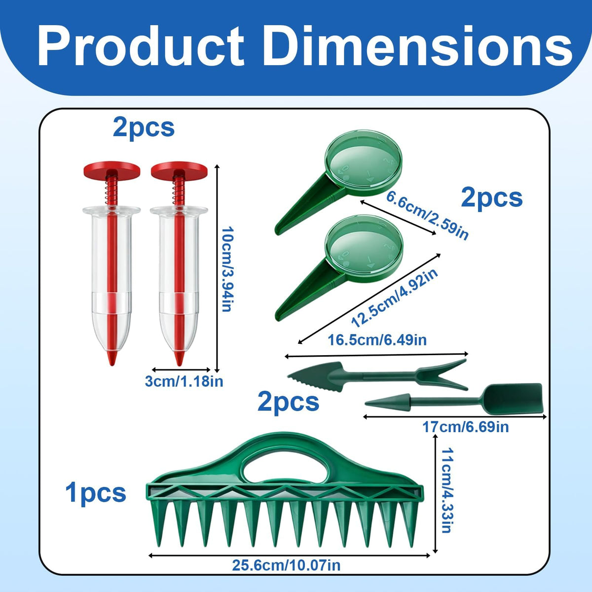 Ujukoxc seed spacing tools set laid out for even germination