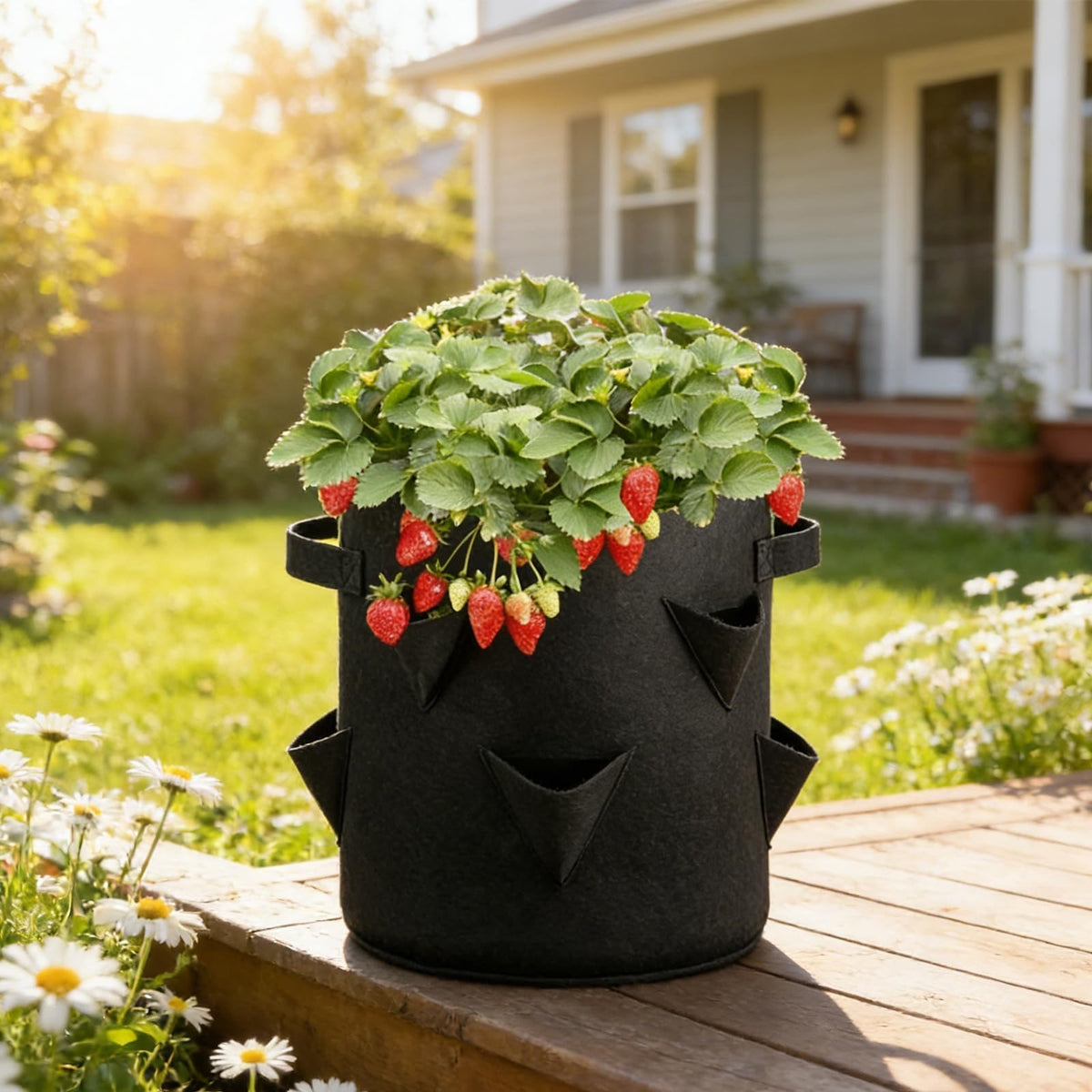 Ujukoxc grow bags ensure proper moisture and aeration for healthy roots