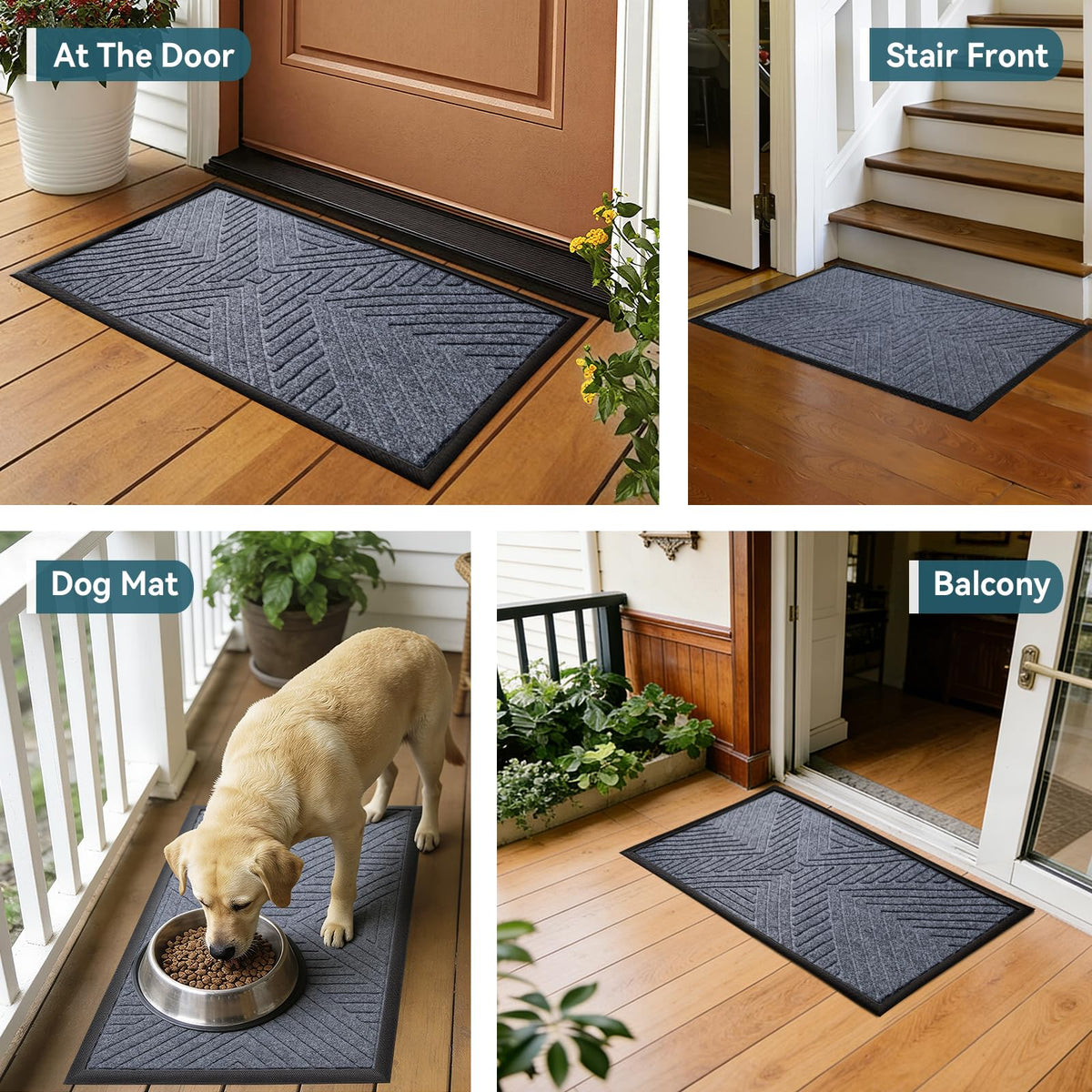UKISS easy-clean doormat suitable for hose rinse and quick refresh