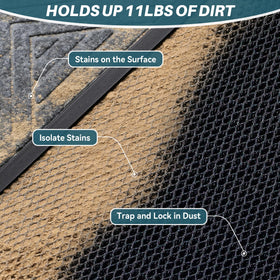 UKISS stain-resistant surface withstands rain, snow, and mud for long-term use
