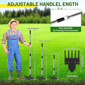 Ukiupop carbon steel construction offers long-lasting performance against tough soil.