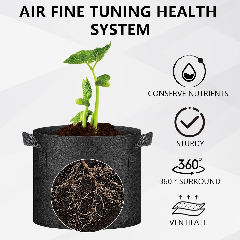 Ukontagood grow bag with reinforced stitching for durability.