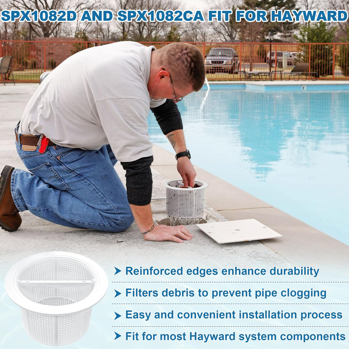 ulapithi SPX1082CA basket with SPX1082D ring during installation for easy replacement.