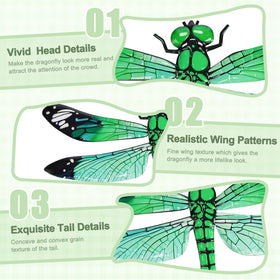 ULENDIS dragonfly wall decor 3D design creates depth on fences and patios