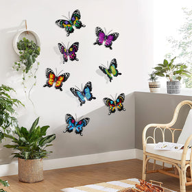 ULENDIS indoor outdoor butterfly decor set for patios and living rooms.