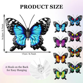 ULENDIS metal butterfly rustproof outdoor decor for durable garden accents.