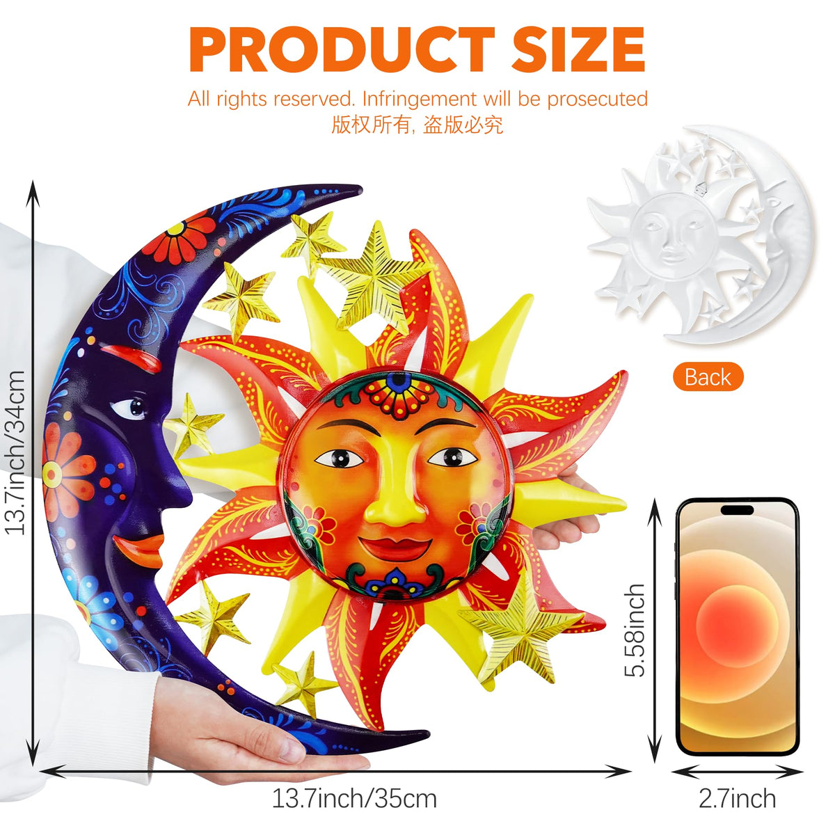 ULENDIS Sun and Moon Stars detail shows 3D accents for depth