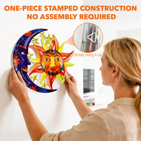 ULENDIS Wall art hook back design allows easy hanging indoors or outdoors