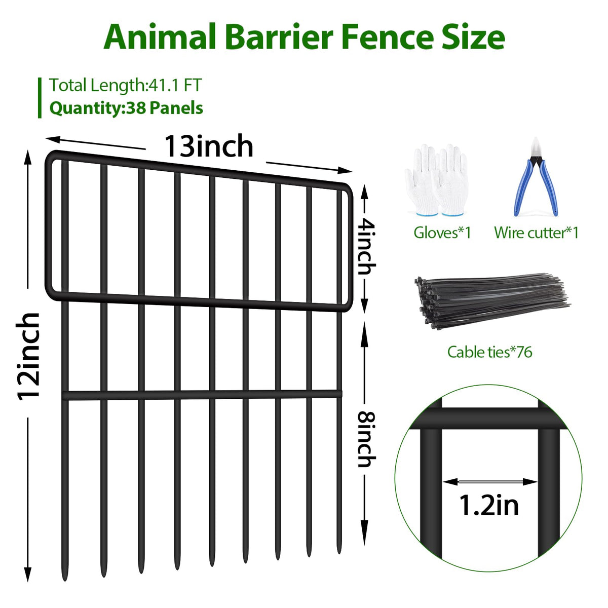 ULIOK rustproof fence sections demonstrate ground insertion ease