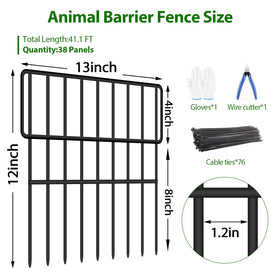 ULIOK rustproof fence sections demonstrate ground insertion ease