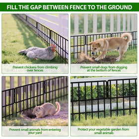 ULIOK rabbit garden boundary fence keeps small animals away from beds