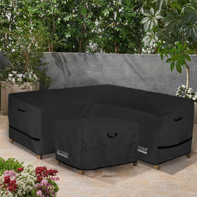 ULTCOVER 600D polyester canvas with waterproof backing resists rain and dust.