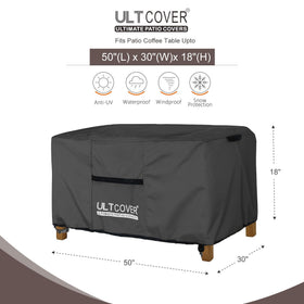 ULTCOVER waterproof fabric close-up shows durable material for long-term outdoor use