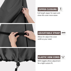 ULTCOVER collapsible pole included for easy lifting and removal