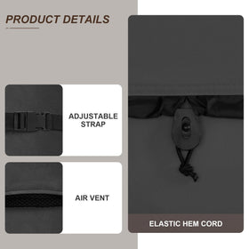ULTCOVER elastic cords enable a tight fit even in windy conditions.