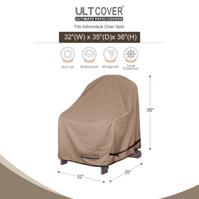 ULTCOVER fits up to 32W x 35D x 36H with precise dimensions for a snug look.