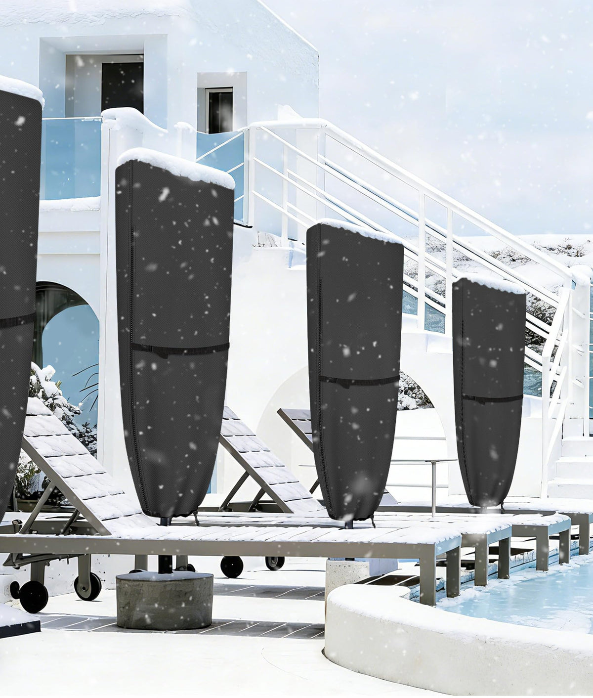 ULTCOVER full-coverage design shielding umbrella from sun and rain