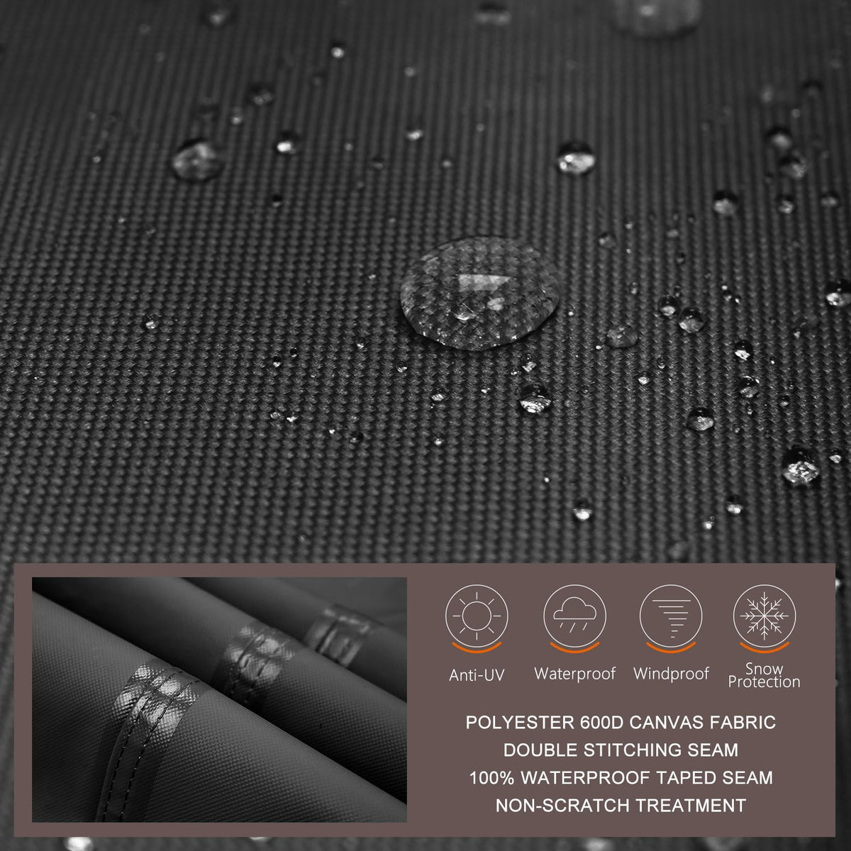 ULTCOVER full coverage design shields furniture from sun and debris