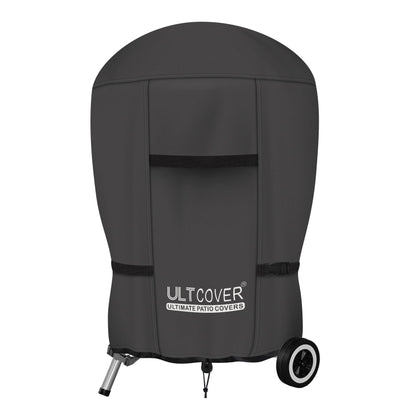 ULTCOVER kettle grill cover on a dome, 18in, shielding from rain and sun.