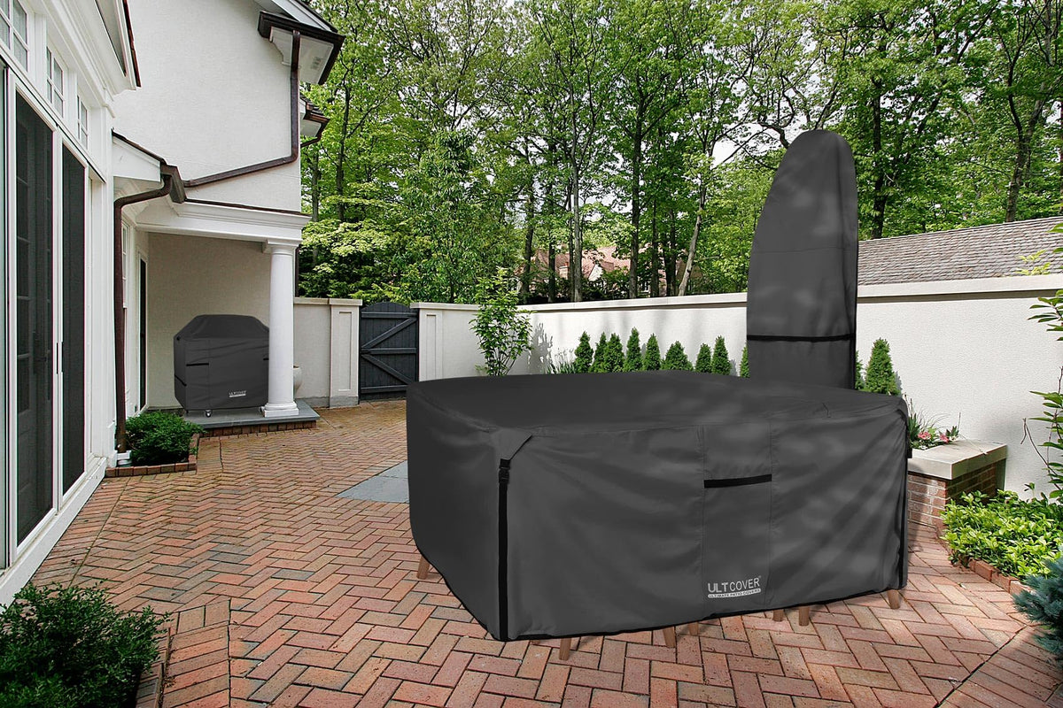 ULTCOVER 62-inch fit helps prevent furniture exposure in rain.