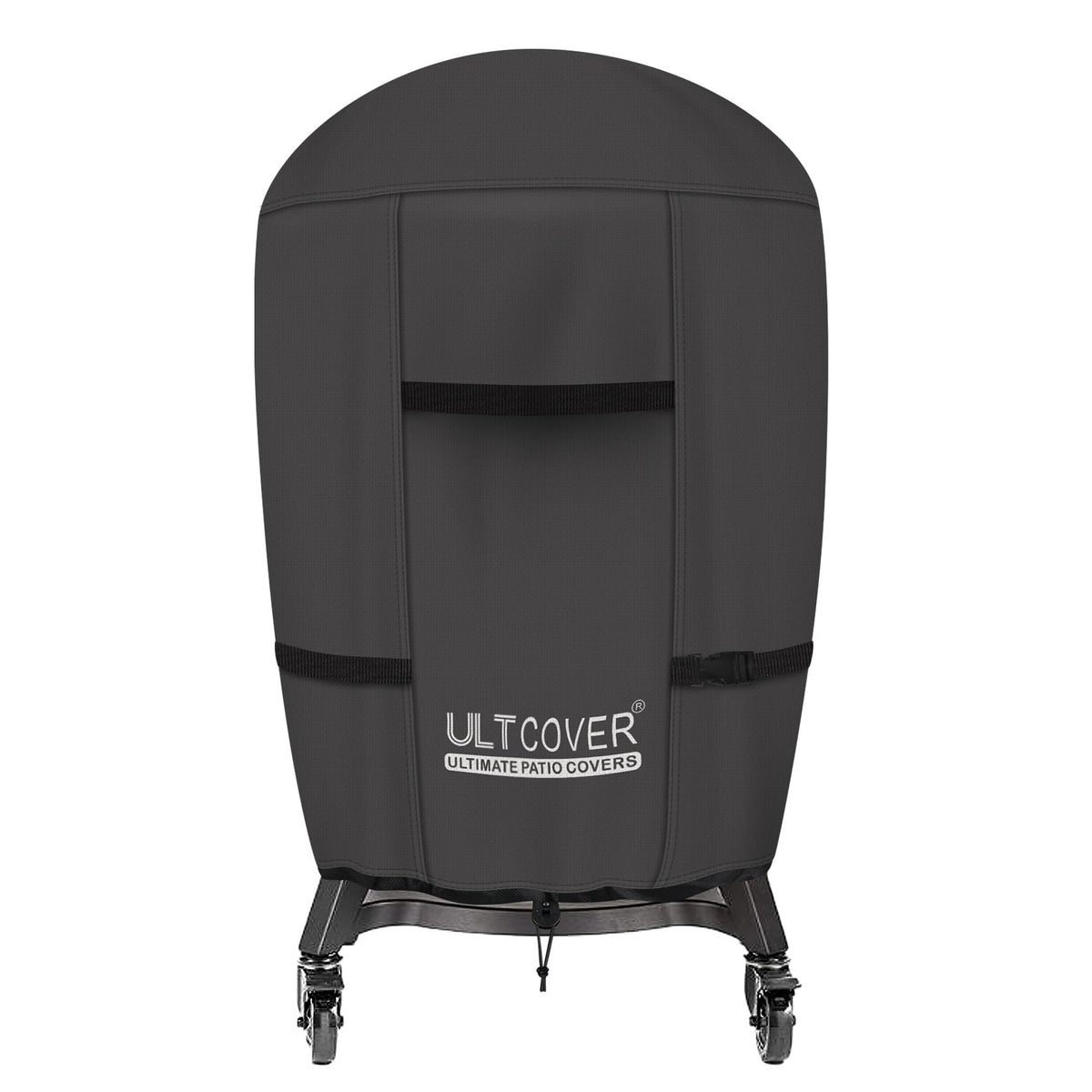 ULTCOVER grill cover protects 30-inch round smokers from rain and sun.