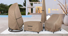 ULTCOVER patio coffee table cover wind-resistance feature helps stay in place