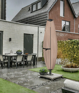 ULTCOVER patio parasol fits up to 11 feet round or 8 feet square umbrellas.