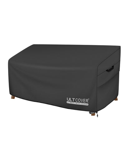 ULTCOVER patio sofa cover protects a 102W x 35D x 35H seat from rain and dust.